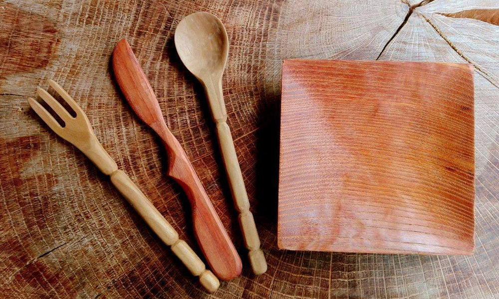 木製カトラリー・キッチンツールの木工体験【ペア】